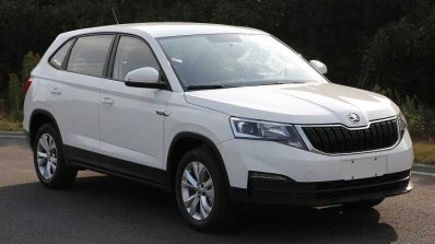 Skoda Kamiq front three quarters right side