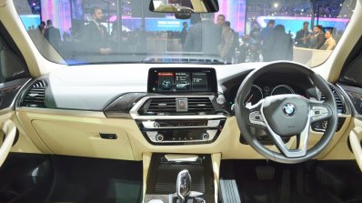 2018 BMW X3 dashboard at Auto Expo 2018