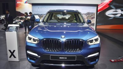 2018 BMW X3 front at Auto Expo 2018