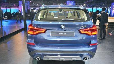 2018 BMW X3 rear at Auto Expo 2018