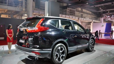 2018 Honda CR-V rear three quarters right side at Auto Expo 2018