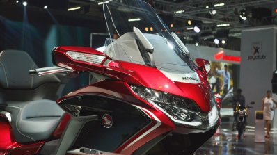 2018 Honda Goldwing Tour headlights at 2018 Auto Expo