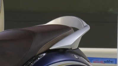 2018 Yamaha Fascino pillion grab rail at 2018 Auto Expo