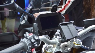 BMW F 850 GS cockpit at 2018 Auto Expo