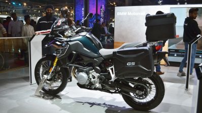 BMW F 850 GS rear left quarter at 2018 Auto Expo