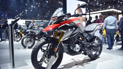 BMW G 310 GS front left quarter at 2018 Auto Expo