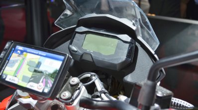 BMW G 310 GS instrument cluster at 2018 Auto Expo