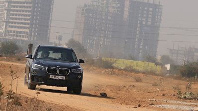 BMW X1 M Sport review front motions shot far