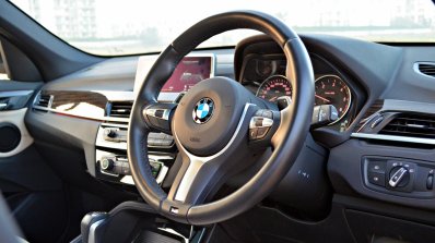 BMW X1 M Sport review steering wheel angle view