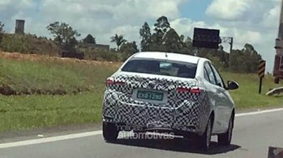Brazilian-spec Toyota Vios (Toyota Yaris Sedan) spy shot