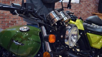 Cleveland Ace Scrambler headlight at 2018 Auto Expo