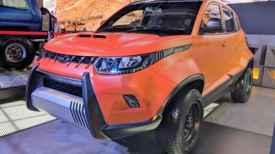 Custom Mahindra KUV100 Adventure Edition front angle