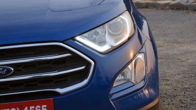 Ford EcoSport Petrol AT review nose section