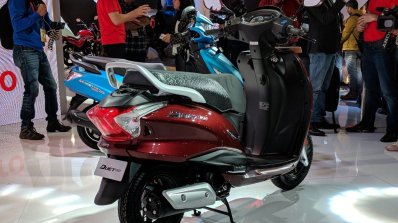 Hero Duet 125 rear right quarter at 2018 Auto Expo