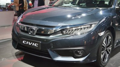 Honda Civic front fascia at Auto Expo 2018