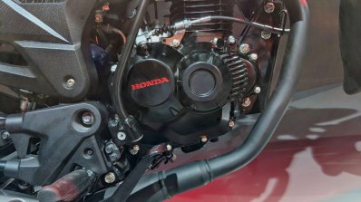 Honda X-Blade Black engine at 2018 Auto Expo