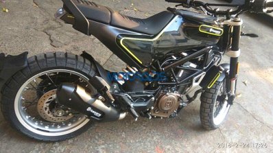 Husqvarna Svartpilen 401 spied up close rear right quarter close