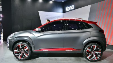 Hyundai Kona at Auto Expo 2018 side