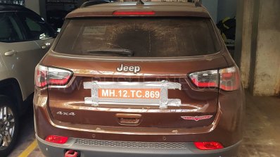 Jeep Compass Trailhawk rear spy shot India