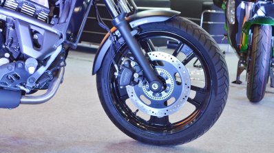 Kawasaki Vulcan S front wheel at 2018 Auto Expo