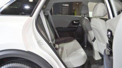 Kia Niro plug-in hybrid rear seats at Auto Expo 2018