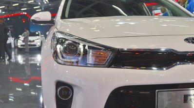 Kia Rio headlamp at Auto Expo 2018