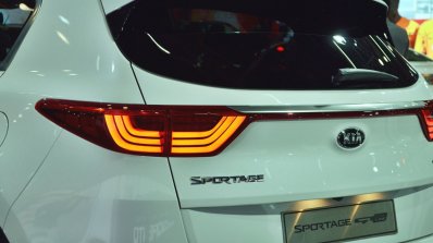Kia Sportage tail lamp at Auto Expo 2018