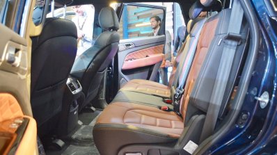 Mahindra Rexton rear seats at Auto Expo 2018