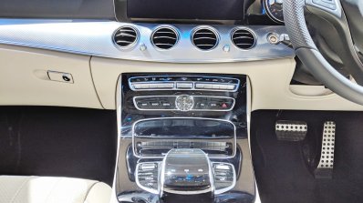 Mercedes E-Class All-Terrain centre console at Auto Expo 2018