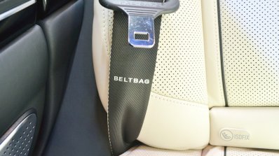 Mercedes-Maybach S 650 Saloon seat belt at Auto Expo 2018