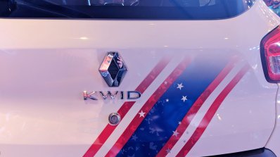 Renault Kwid Captain America Edition rear decals