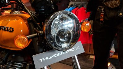 Royal Enfield Thunderbird 500X Orange headlight India launch
