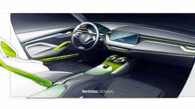 Skoda Vision X concept interior teaser