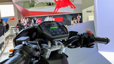 TVS Creon Concept instrumentation at 2018 Auto Expo