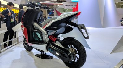 TVS Creon Concept rear left quarter at 2018 Auto Expo