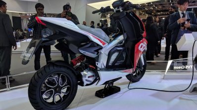 TVS Creon Concept rear right quarter at 2018 Auto Expo