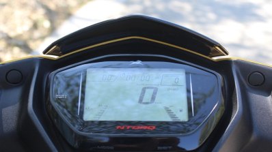 TVS Ntorq 125 cluster sport mode first ride review