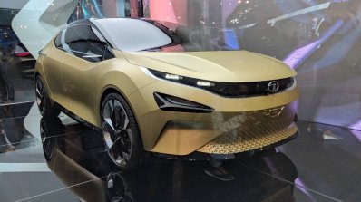 Tata 45X concept front three quarters at Auto Expo 2018