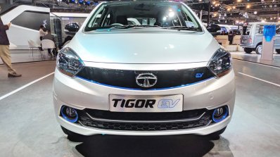 Tata Tigor EV front at Auto Expo 2018