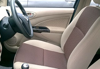 Toyota Platinum Etios Limited Edition front seat