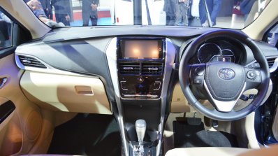 Toyota Yaris dashboard at Auto Expo 2018