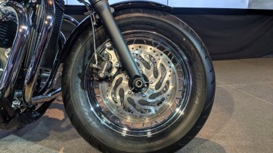 Triumph Bonneville Speedmaster Highway Kit India launch front wheel