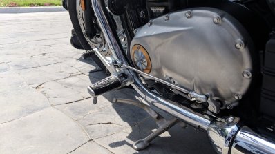 Triumph Bonneville Speedmaster India launch foot peg