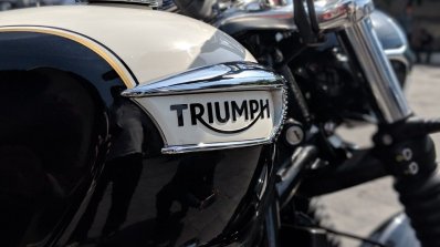 Triumph Bonneville Speedmaster India launch logo