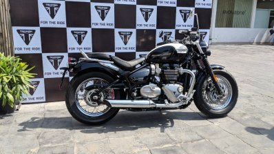 Triumph Bonneville Speedmaster India launch right side