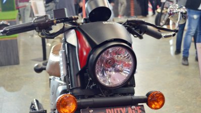 UM Renegade Duty Ace headlight at 2018 Auto Expo