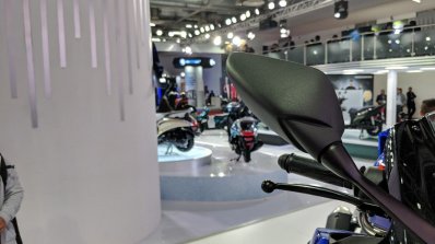 Yamaha YZF-R15 V 3.0 rear view mirror at 2018 Auto Expo