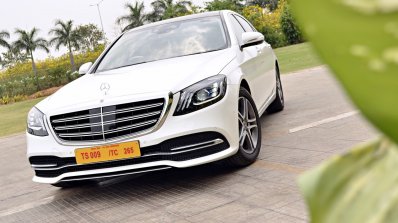 2018 Mercedes-Benz S-Class review test drive front angle close