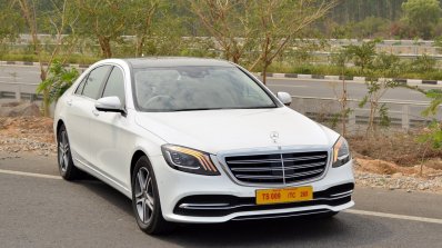 2018 Mercedes-Benz S-Class review test drive front angle