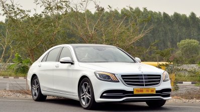 2018 Mercedes-Benz S-Class review test drive front three quarters